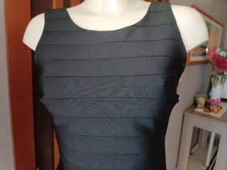 Vestito Tubino Bandage Scollo Tondo