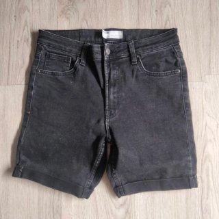 Bermudas negras vaqueras talla 38