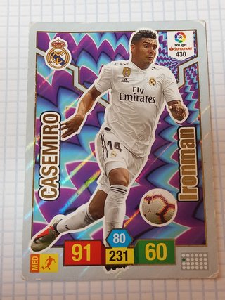 Carta Casemiro Real Madrid 2018 Panini