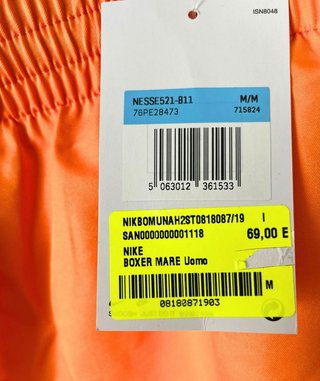 Costume da bagno Nike arancione