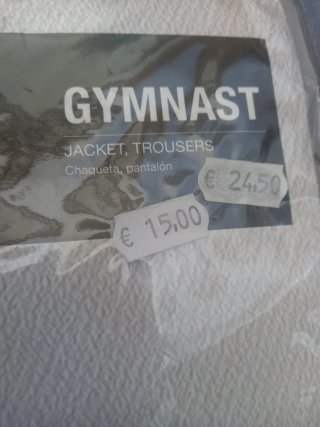 Disfraz Gimnasta Chándal Talla pequeña.