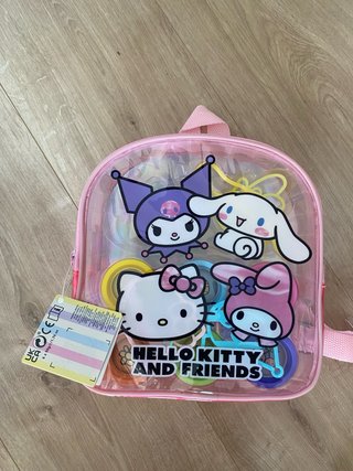 Mochila Transparente Hello Kitty y Amigos