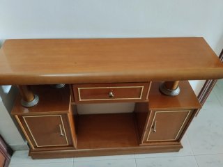Mueble recibidor madera y metal