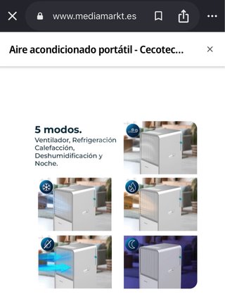 Aire Acondicionado Portátil Cecotec