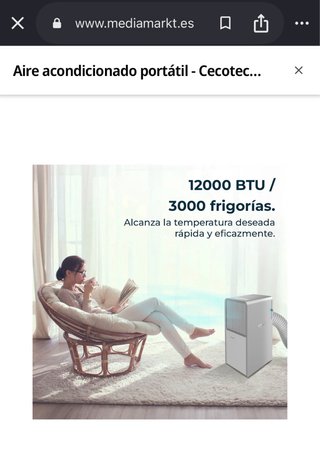 Aire Acondicionado Portátil Cecotec
