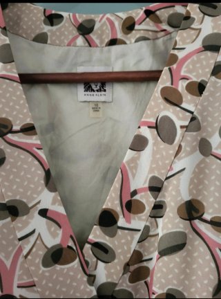 Vestido midi Anne Klein talla M estampado