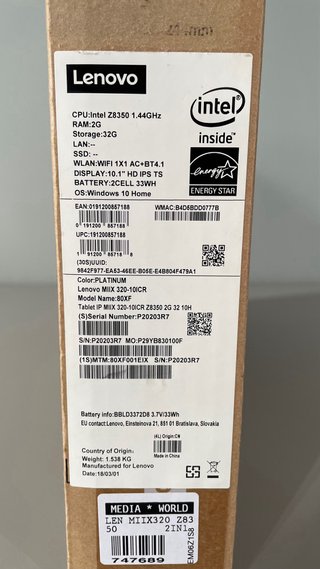 Lenovo MIIX 320