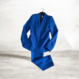 Tailleur blu elettrico taglia S