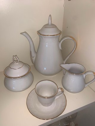 Juego de café de porcelana italiana