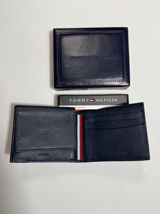 Cartera Tommy Hilfiger Piel Azul RFID
