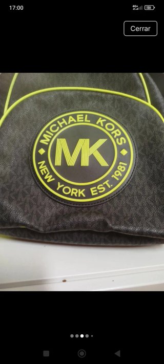 Mochila Michael Kors Negra y Verde