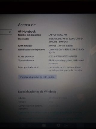 Portátil HP Rojo