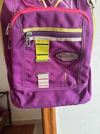 Zaino Seven viola con scritte
