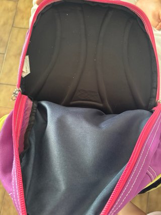 Zaino Seven viola con scritte