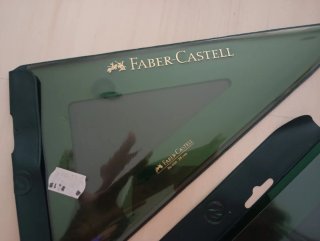 Juego Escuadra y Cartabón Faber Castell