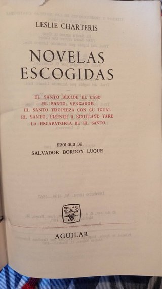 Leslie Charteris. Novelas Escogidas.