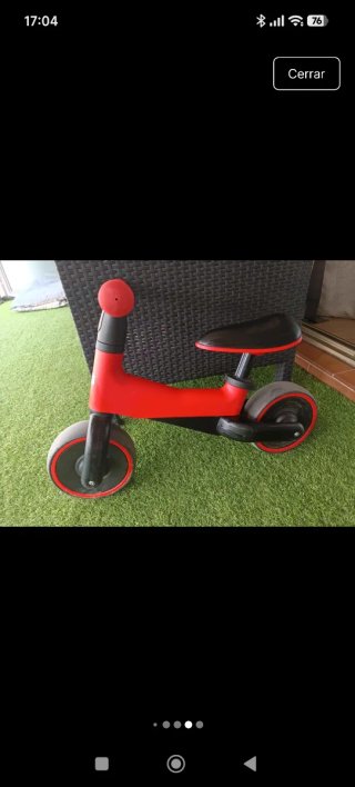 Bicicleta sin pedales
