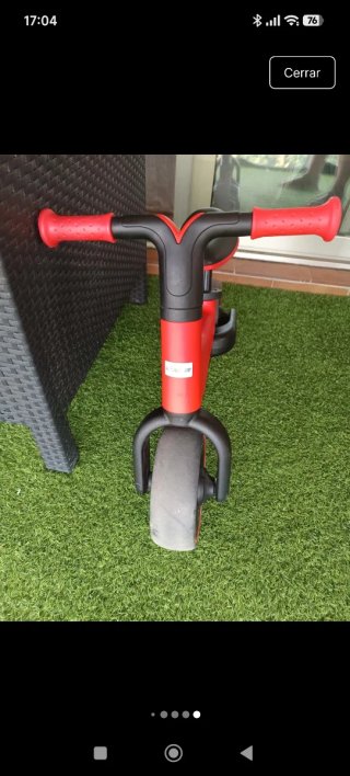 Bicicleta sin pedales