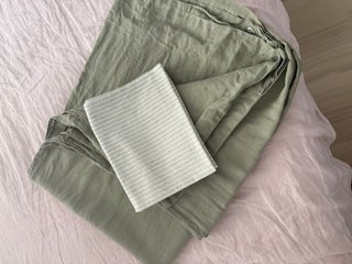 Set (1) de Funda Nórdica de Lino y Funda Almohada