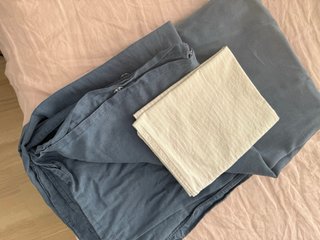Set (1) de Funda Nórdica de Lino y Funda Almohada