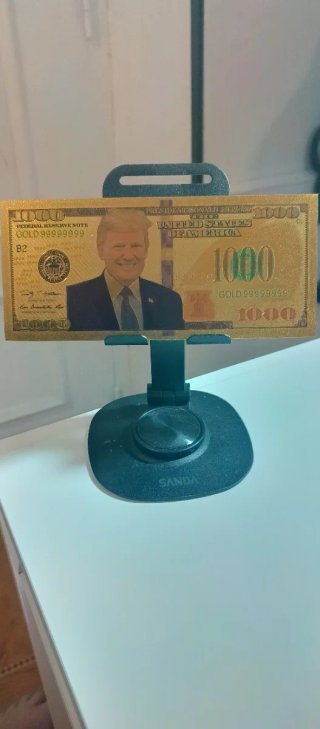 Billete Dólar Oro Donald Trump 1000