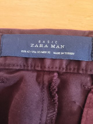Pantalón chino Zara morado