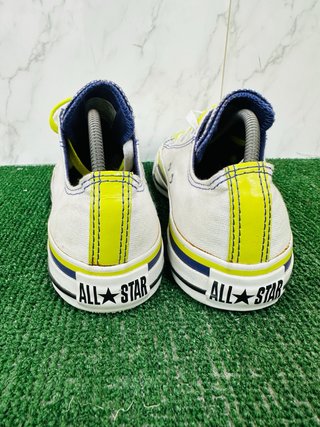 Converse uomo bianche gialle taglia 40