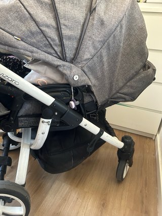 Carrito Vyzaro gris silla paseo + capazo y accesor