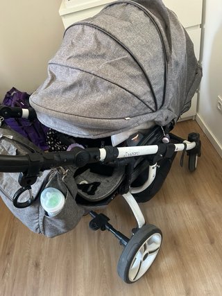 Carrito Vyzaro gris silla paseo + capazo y accesor