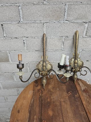 Apliques de pared antiguos dorados