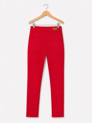 Pantalones Vaqueros Rojos Mango T. 36/S