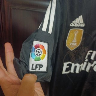 Camiseta Real Madrid Adidas Negra Dorada