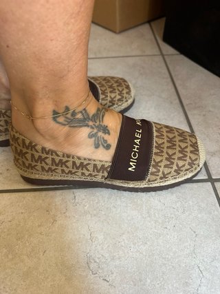 Espadrillas lynn Michael Kors Beige/Marrone Tg 37