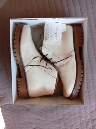 Botas Antea cuero blanco nuevas