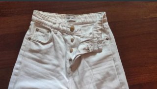 Pantalón blanco Zara t. 34 mujer