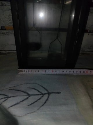 Faroles negros de aluminio y cristal