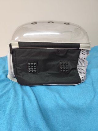Trasportín para pájaros transparente