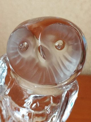 búho de cristal de Daum Francia