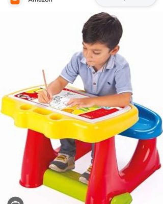 Pupitre infantil con asiento
