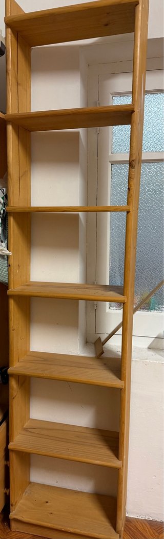 Estantería de madera 7 baldas