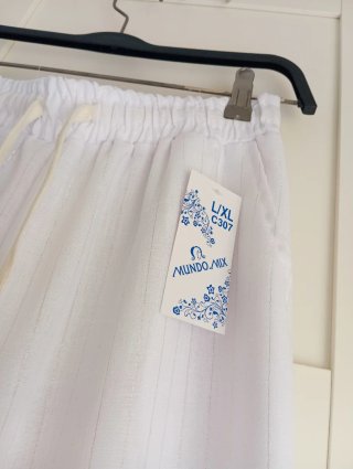 Pantalón ancho blanco