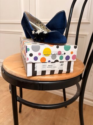 Zapatos azules con estrellas