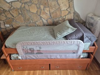 Cama nido con 2 cajones y 2 colchones