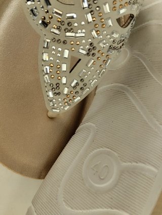 Infradito donna eleganti con strass 40