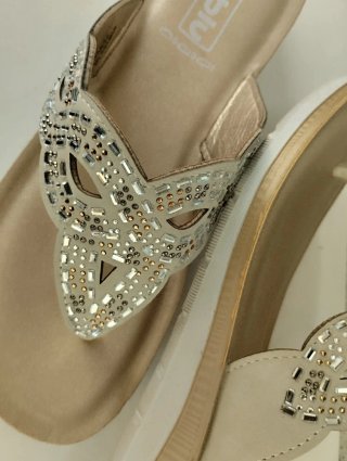 Infradito donna eleganti con strass 40