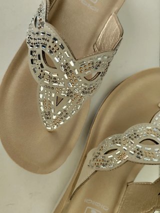 Infradito donna eleganti con strass 40