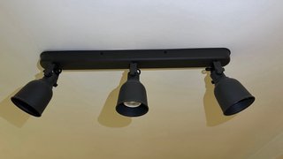 Foco de techo IKEA 3 focos gris oscuro