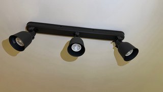 Foco de techo IKEA 3 focos gris oscuro