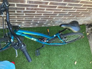 Bicicleta azul-verde kx sporty 1.0