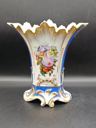Pareja jarrones isabelinos porcelana antigua